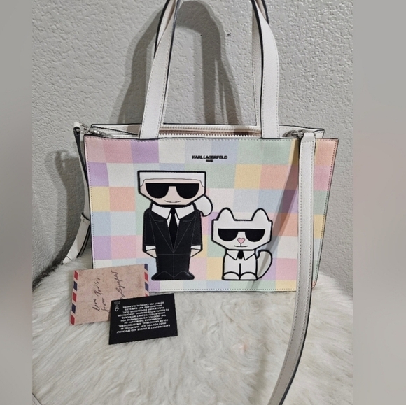 Karl Lagerfeld Handbags - 🔹️Karl Lagerfeld🔹️ Blush colorblock Combo Satchel ✨️🤍